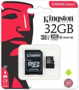 Карта пам'яті Kingston Canvas Select Micro SDHC 32GB SDCS/32GB