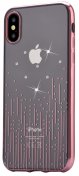 Чохол Devia for iPhone X/Xs Crystal Meteor soft case Red