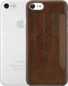 Чохол OZAKI for iPhone 7 - Ocoat Jelly Pocket Brown/Clear  (OC722BC)