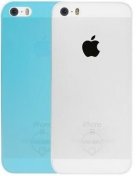 Чохол OZAKI for iPhone SE/5S/5 - Ocoat 0.3 Jelly Clear/Blue  (OC534CB)