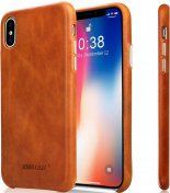 Чохол JISON for iPhone X/Xs Leather Case Brown  (JS-IPX-05A20)