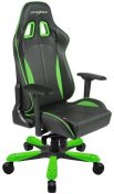 Крісло ігрове DXRacer King OH/KS57/NE, PU шкіра, Al основа, Black/Green