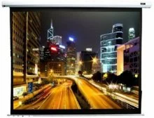 Проекційний екран Elite Screens ELECTRIC100XH 2,2м. х 1,2м. настінний, моторизований White case