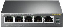Switch, 5 ports, Tp-Link TL-SG1005P 10/100/1000Mbps PoE