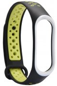 Ремінець Climber for Xiaomi Mi Band 4 - Double Color Sport TPU Black/Green
