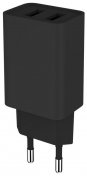 Зарядний пристрій ColorWay 2USB AUTO ID 2.1A 10W Black  (CW-CHS015-BK)