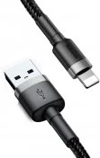 Кабель Baseus Cafule 2A AM / Lightning 3m Black/Grey (CALKLF-RG1)