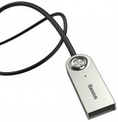  Bluetooth адаптер Baseus Bluetooth Audio Adapter AUX/USB with mic Black (CABA01-01)