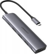 USB-хаб UGREEN CM136 Gray (UGR-50209)