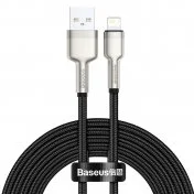 Кабель Baseus Cafule Series Metal 2.4A AM / Lightning 2m Black (CALJK-B01)