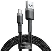 Кабель Baseus Cafule 2A AM / Type-C 3m Gray/Black (CATKLF-UG1)