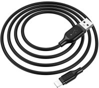 Кабель BOROFONE BX42 2.4A AM / Lightning 1m Black (BX42LB)