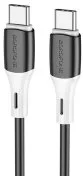 Кабель BOROFONE BX79 3A 60W Type-C / Type-C 1m Black (BX79CCB)