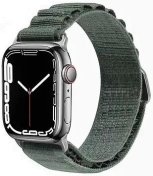 Ремінець WIWU for Apple Watch 49/45/44/42mm - Nylon Watch Band Green  (6936686408394)