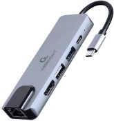 USB-хаб Cablexpert 5in1 Grey (A-CM-COMBO5-04)