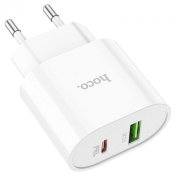 Зарядний пристрій Hoco C95A Lineal White with cable Lightning  (C95A Lineal Cable)