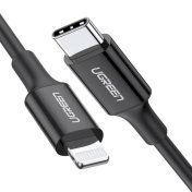 USB кабелі та розгалужувачі UGREEN US171 36W Type-C / Lightning 1m Black {60751}