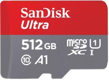 FLASH пам'ять SanDisk Ultra UHS-I A1 Micro SDXC 512GB with adapter (SDSQUAC-512G-GN6MA)