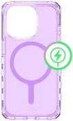 Чохол iTSkins for iPhone15 Pro Max Supreme R Clear with MagSafe Light purple and light purp (AP5U-MGCLR-LPPR)