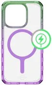 Чохол iTSkins for iPhone 15 Pro Supreme R Prism with MagSafe Light green and light purple (AP5X-SUPMA-LGLP)