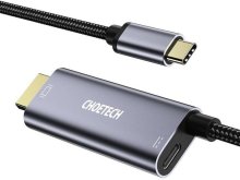 Кабель Choetech Type-C / HDMI 1.8m Grey (XCH-M180GY)