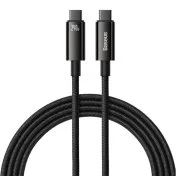 Кабель Baseus Tungsten Gold 240W Type-C / Type-C 3m Black (CAWJ040201)