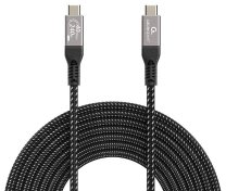 Кабель Cablexpert 240W 5A Type-C / Type-C 1.5m Black  (CCBP-USB4-CMCM240-1.5M)