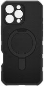 Чохол iTSkins for iPhone 16 Pro - FORCE R NYLON W with MagSafe Black  (AP6X-FONYL-BLCK)