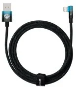 Кабель Baseus MVP 2 Elbow-shaped 2.4A AM / Lightning 2m Black/Blue (CAVP000121)