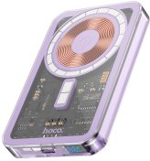 Батарея універсальна Hoco Q14 Ice Crystal 5000mAh 20W Purple  (6931474796707)