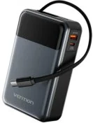 Батарея універсальна Vention 20000mAh 65W Black Built-in USB-C (FHYB0)
