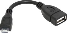 Дата кабель Defender Micro USB / AF Black  (87300)