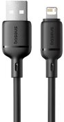 Кабель Baseus Silky Series 2.4A AM / Lightning 2m Black  (P10377702113-01)