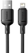Кабель Baseus Silky Series 2.4A AM / Lightning 1m Black (P10377702113-00)