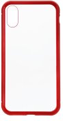 Чохол ArmorStandart for iPhone XS - Magnetic Case 1 Gen Clear/Red  (ARM53388)