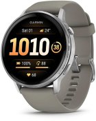 Смарт годинник Garmin Venu 4 - 45 mm Silver with Silver Gray Silicone Band (010-03014-01)