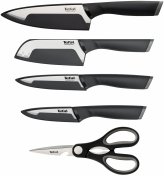 Набір ножів Tefal Comfort 5pcs Black (K2215S55)
