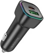 Автомобільний зарядний пристрій BOROFONE BZ28A Trophie 30W Black (6941991110818)