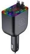 FM-Трансмітер + АЗП WUW C237 Black (6972573338177)