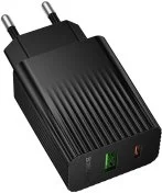 Зарядний пристрій BOROFONE BAS74A Source QC PD 20W Black (6941991122750)