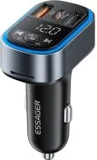 FM-Трансмітер + АЗП Essager 35W BT 5.3 Black (ECCFM-CT0G-P)