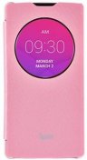 Чохол Voia для LG Optimus Spirit - Flip Case рожевий