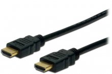 Кабель Digitus HDMI / HDMI + Ethernet 2 м чорний