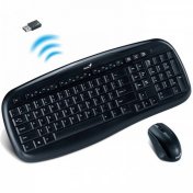 Комплект клавіатура+миша Genius KB-8000 Wireless чорна
