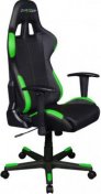 Крісло для геймерів DXRACER RACING OH/RW99/NE чорне з зеленими вставками