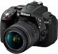 Цифрова фотокамера дзеркальна Nikon D5300 kit AF-P 18-55 VR чорна