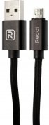  Кабель Recci RCM-U150 PUFF AM / Micro USB 1.5m Black 