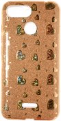 Чохол Milkin for Xiaomi redmi 6 - Glitter Heart series Superslim Gold