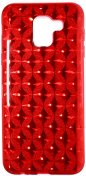 Чохол Milkin for Samsung J6 2018 - Glitter Coin series Superslim Red