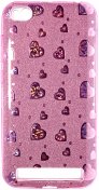 Чохол Milkin for Xiaomi redmi 5A - Glitter Heart series Superslim Violet